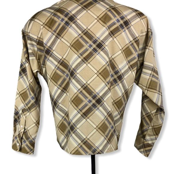 Lauren Ralph Lauren Riatana Plaid Surplice Blouse - Picture 7 of 13